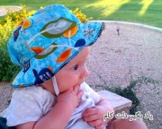آموزش ساخت کلاه آفتابی برای نوزاد