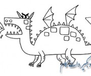 آموزش نقاشی دایناسور