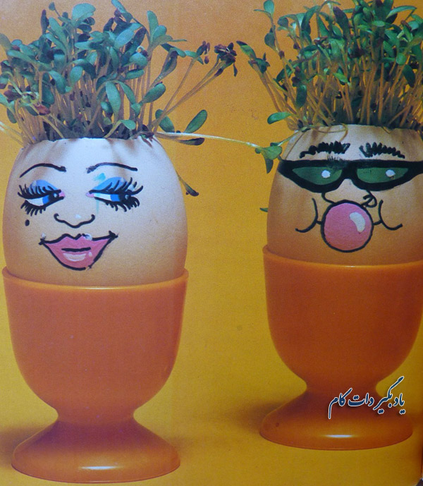 تخم مرغ رنگی فانتزی هنری کاردستی