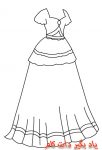 نقاشی لباس پرنسس