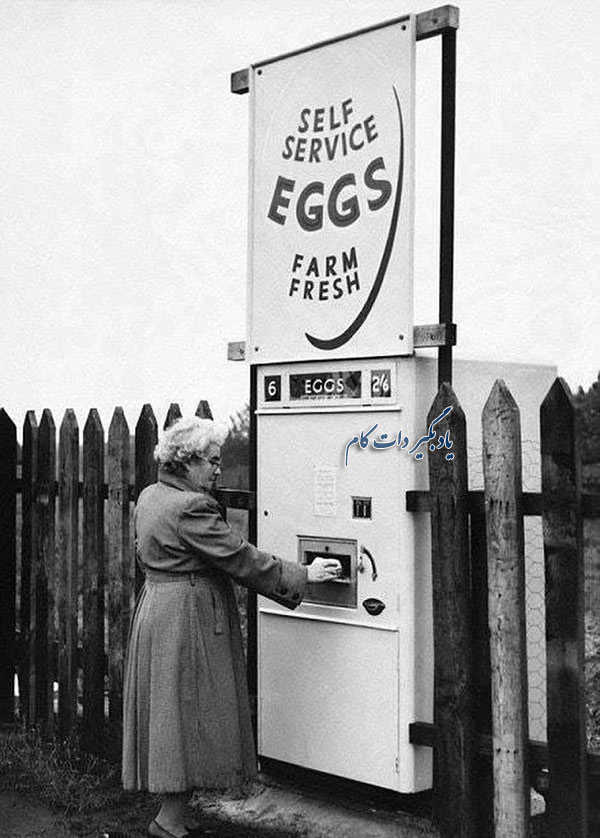 سلف سرویس ارائه تخم مرغ انگلستان سال 1963.