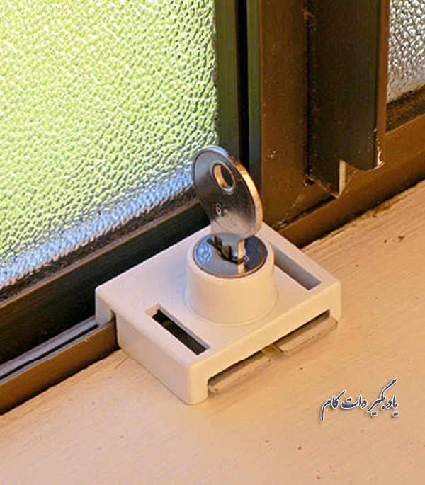 قفل های کلید دار برای ایمن سازی پنجره های کشویی