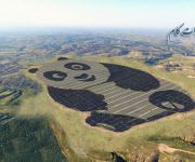 طراحی مزرعه خورشیدی جدیدی به شکل یک پاندا غول پیکر