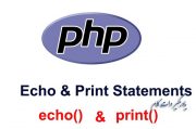 دستور echo و print در PHP