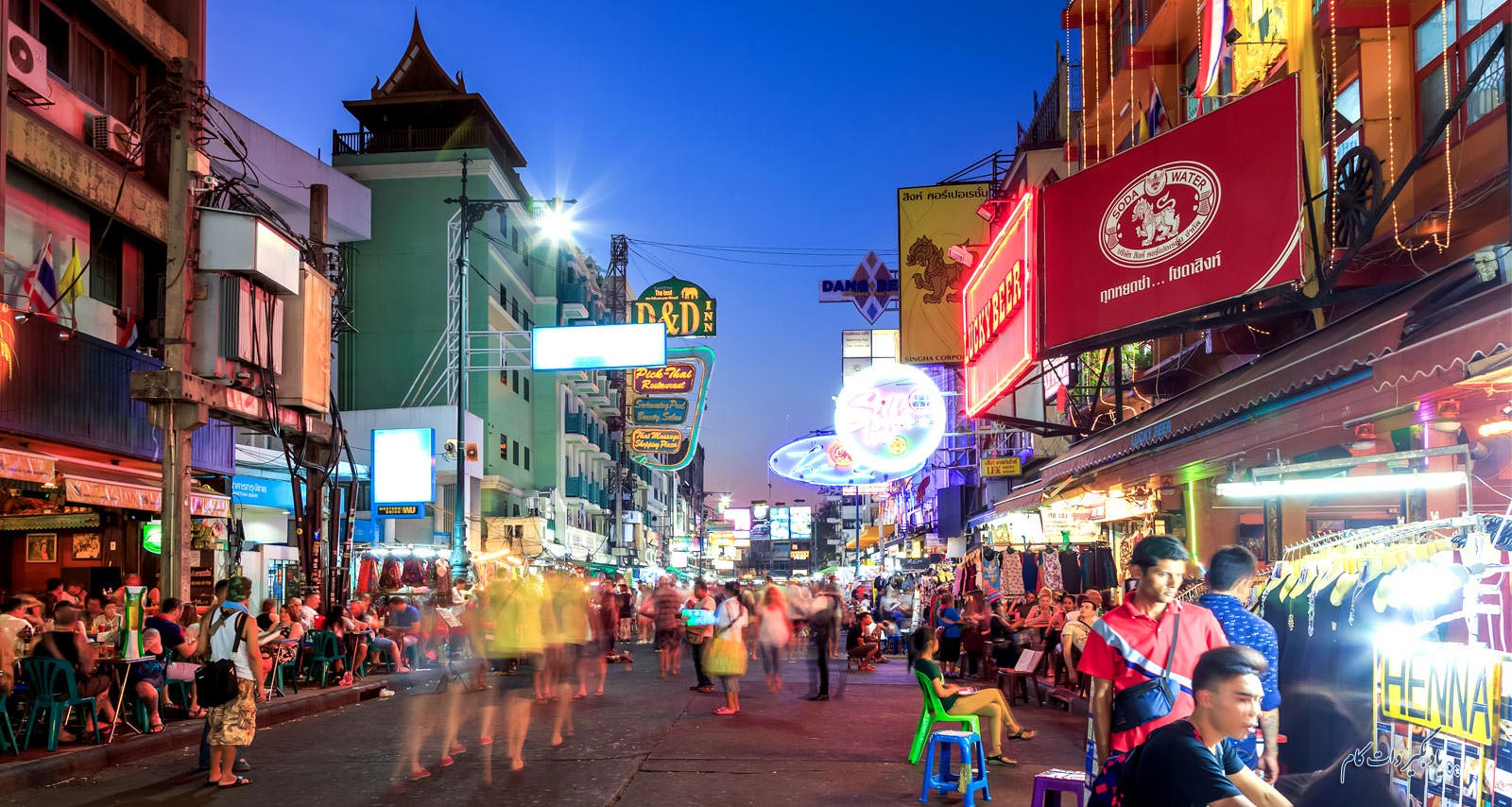 خیابان کاسانرود از جاذبه های گردشگری بانکوک